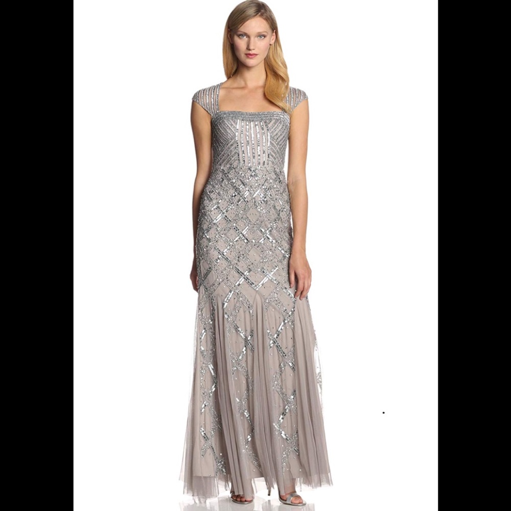 Adrianna Papell Beaded Gown